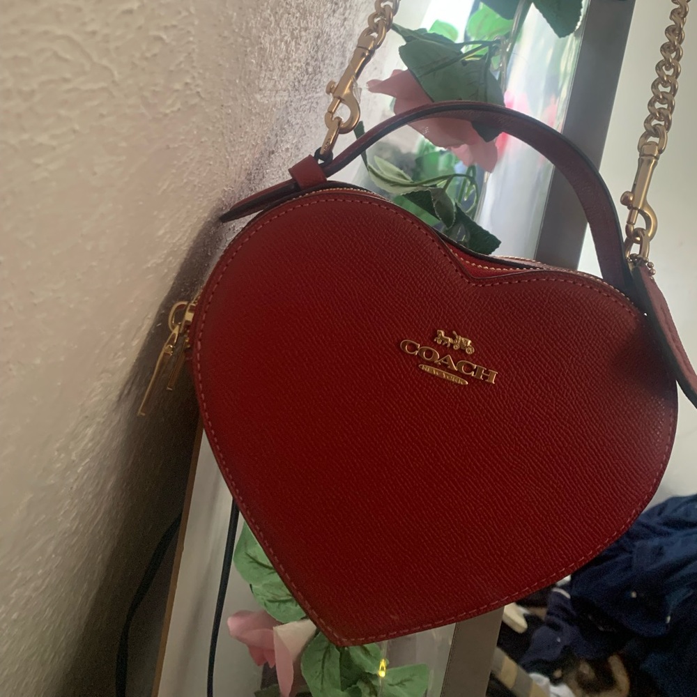 Red heart Coach purse